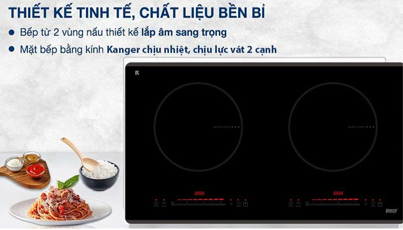 Bếp điện từ đôi Lorca TA-1006 PLUS - Hàng chính hãng