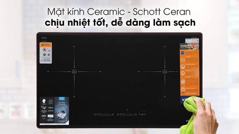 Bếp điện từ đôi Kocher DI-806GE02 - Hàng chính hãng