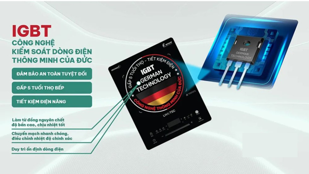 Bếp điện từ đơn Livotec E-smart LIS-826 - Hàng chính hãng