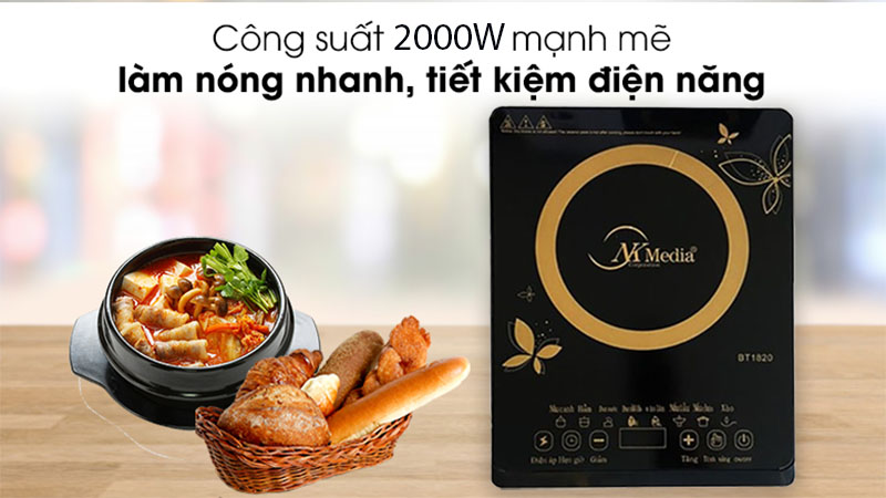 Bếp điện từ đơn NK Media BT-1820 - Hàng chính hãng