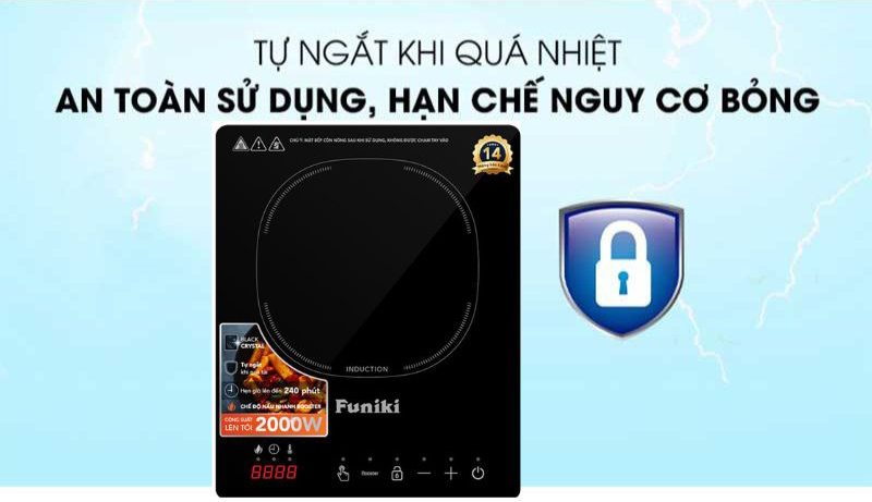 Bếp điện từ đơn Funiki HSD8138 - Hàng chính hãng