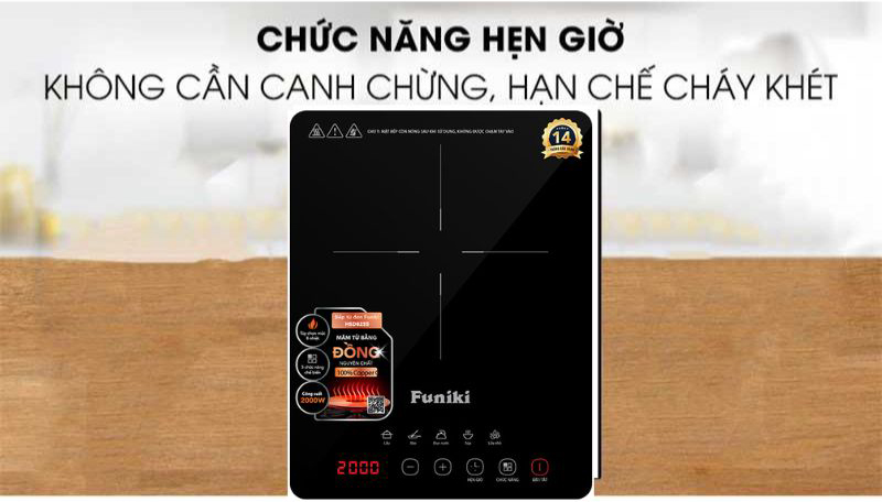 Bếp điện từ đơn Funiki HSD8255 - Hàng chính hãng
