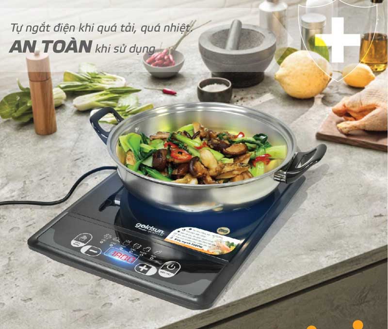 Bếp điện từ đơn Goldsun GIC3211-M - Hàng chính hãng