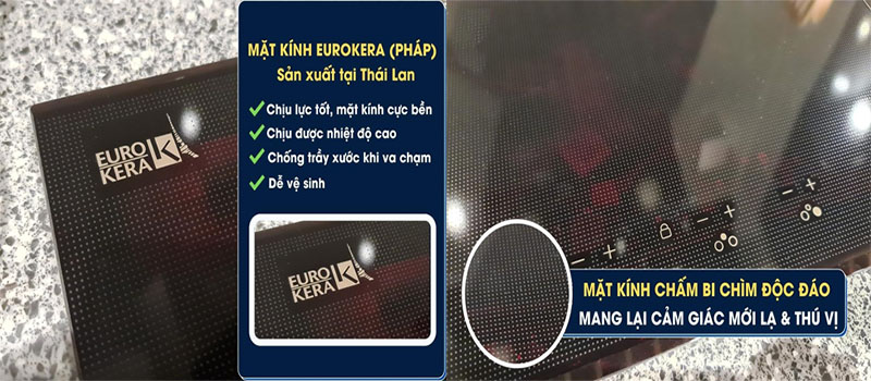 Bếp điện từ kết hợp hồng ngoại Malloca MH-03IR N - Hàng chính hãng