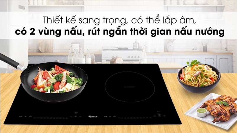 Bếp đôi điện từ hồng ngoại Arber AB-EI605 - Hàng chính hãng