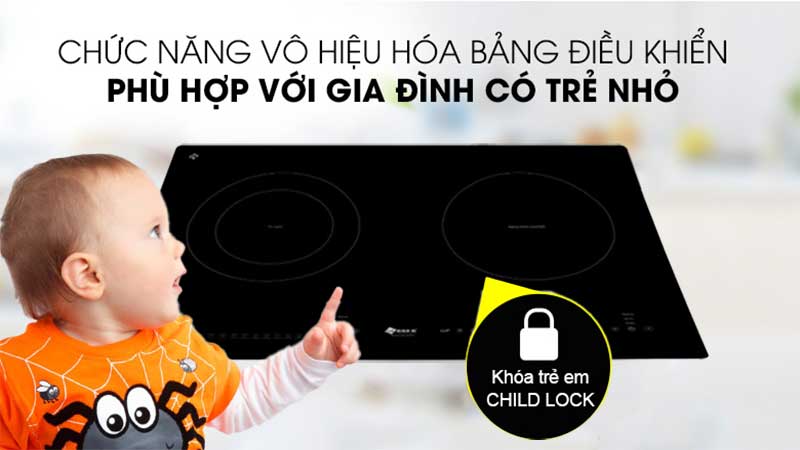 Bếp đôi điện từ hồng ngoại Arber AB-EI605 - Hàng chính hãng