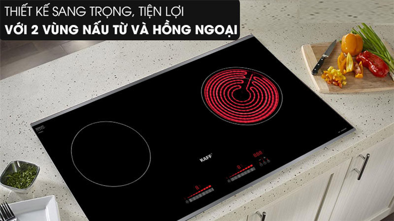 Bếp đôi điện từ hồng ngoại Kaff KF-IH202IC (Made in Germany) - Hàng chính hãng