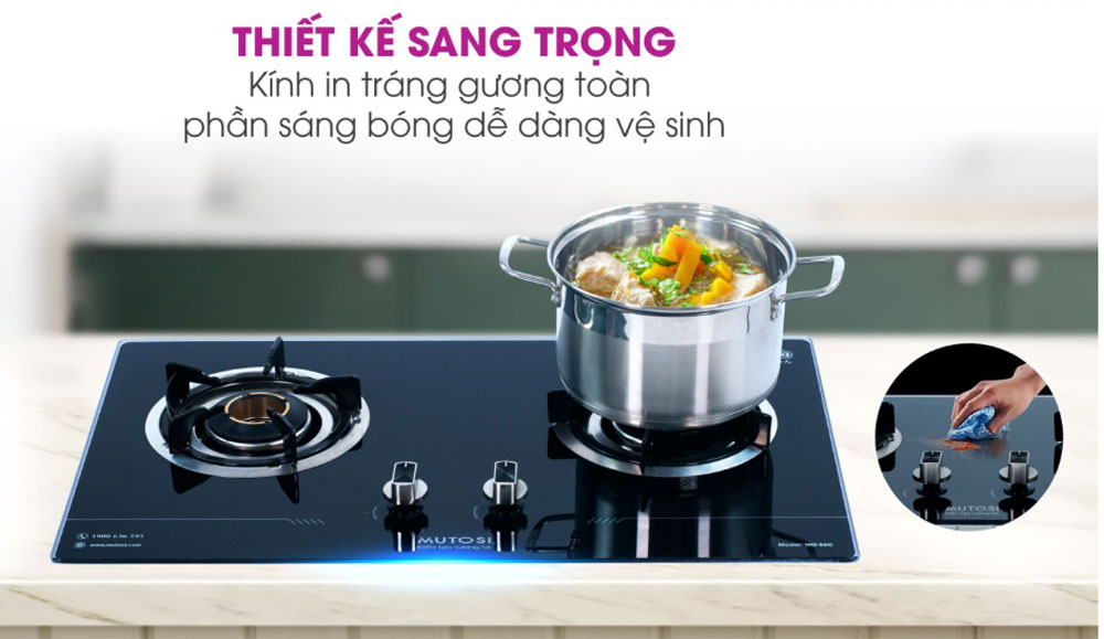 Bếp ga âm pin Mutosi MG-58P - Hàng chính hãng