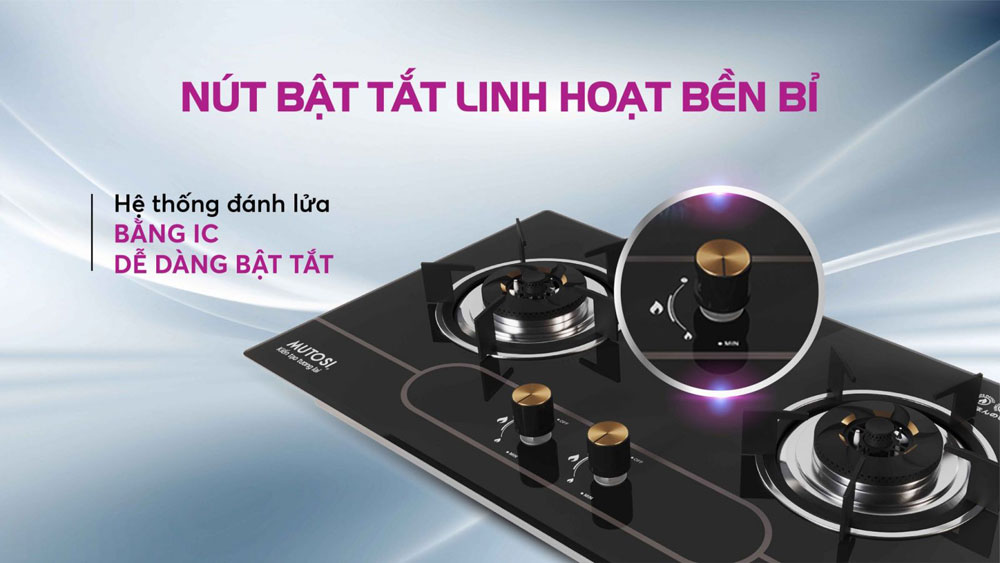 Bếp ga âm pin Mutosi MG-58P - Hàng chính hãng