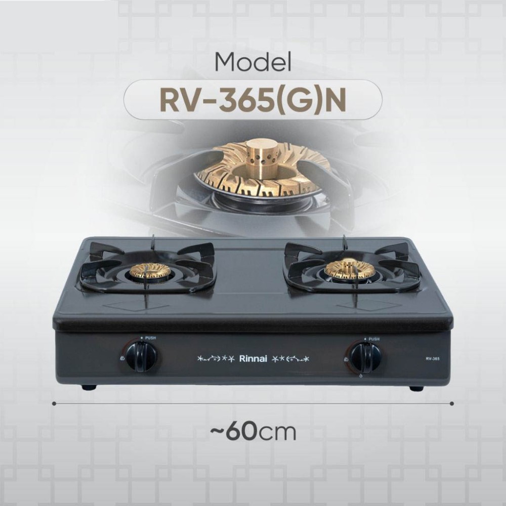 Bếp gas đôi Rinnai RV-365(G)N - Hàng chính hãng