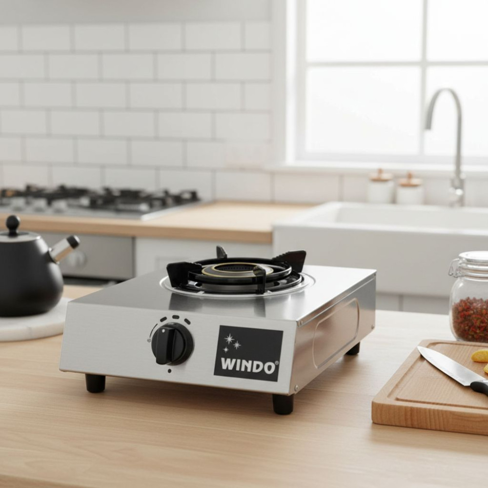 Bếp gas đơn mặt inox Windo 110SI - Hàng chính hãng