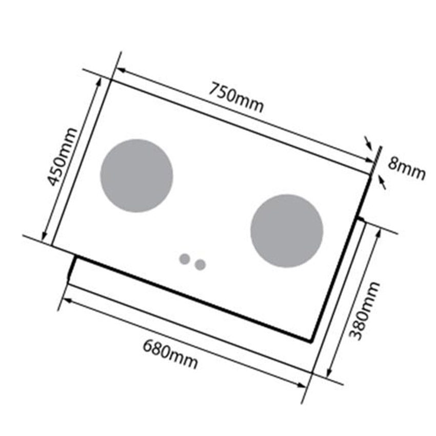 Bếp gas âm Canzy CZ-688 - Hàng chính hãng