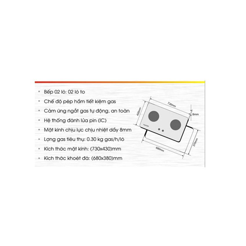 Bếp Gas âm Eurosun EU-GA215 - Hàng chính hãng