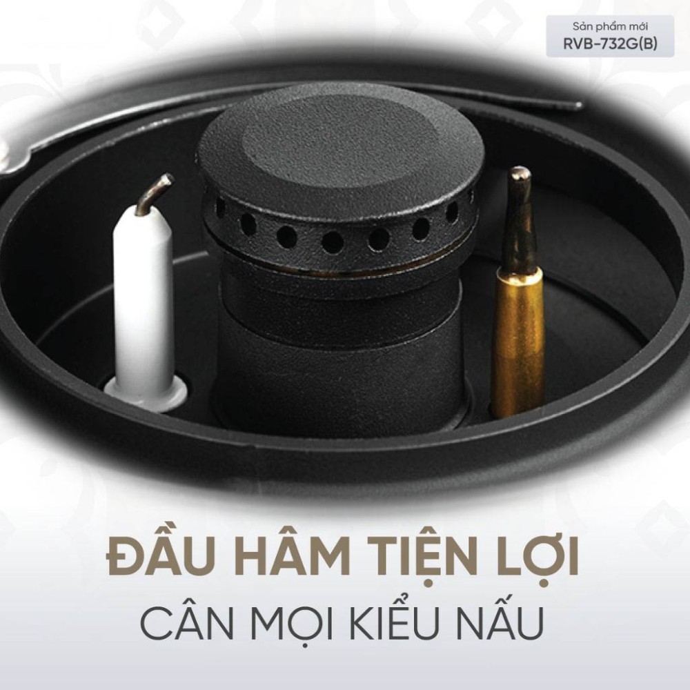 Bếp gas âm Rinnai RVB-732G(B) - Hàng chính hãng
