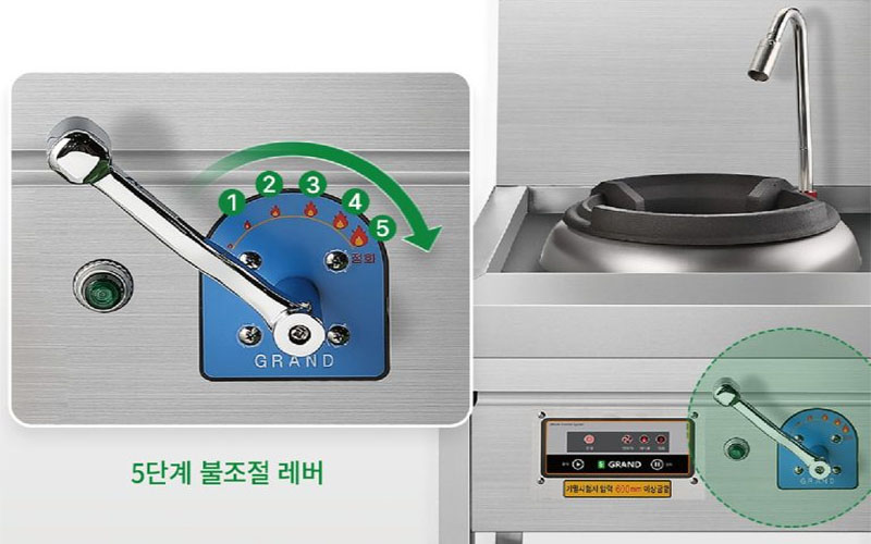 Bếp gas công nghiệp Grand Woosung GWS-D650P - Hàng chính hãng