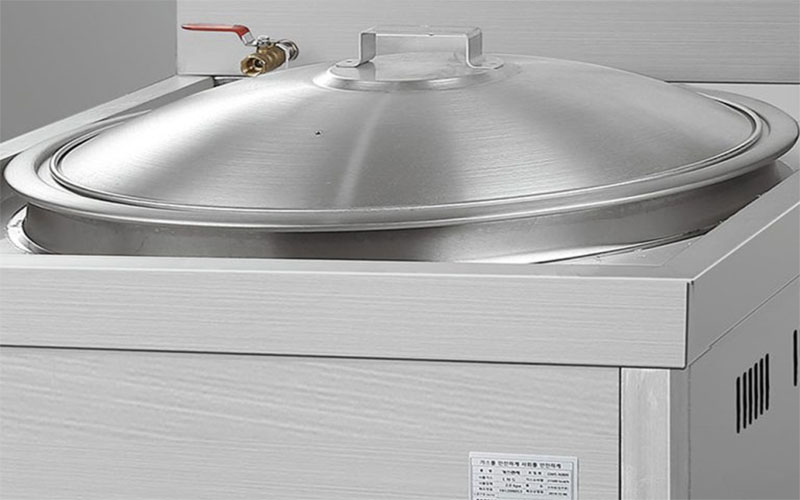 Bếp âu 1 họng dùng gas kèm nồi Grand Woosung GWS-N800P - Hàng chính hãng