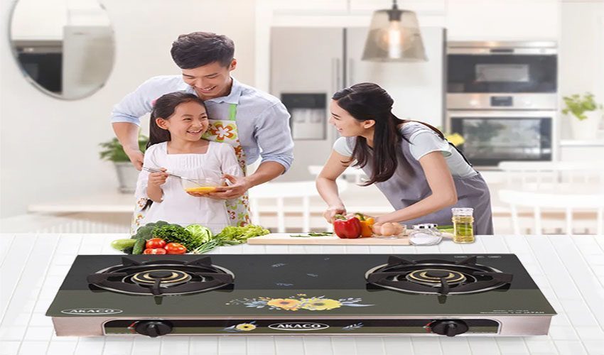 Bếp gas đôi Akaco AK-738 - Hàng chính hãng