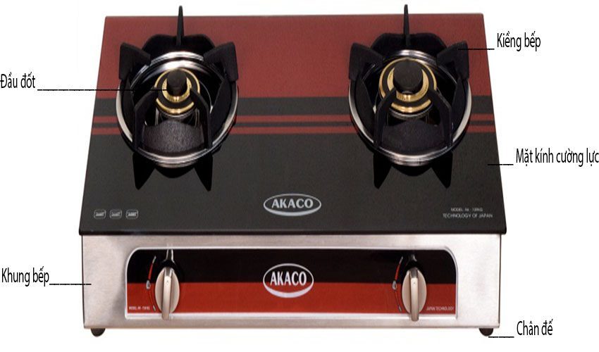 Bếp gas đôi Akaco AK-739 - Hàng chính hãng