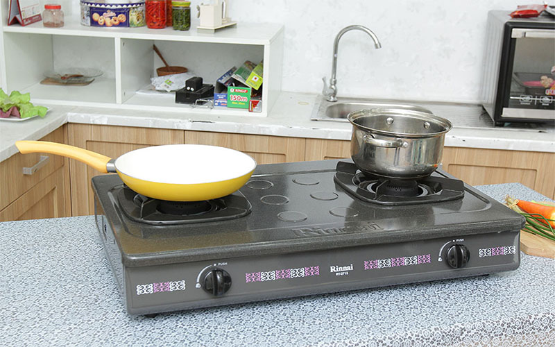 Bếp gas đôi Rinnai RV-2715G - Hàng chính hãng