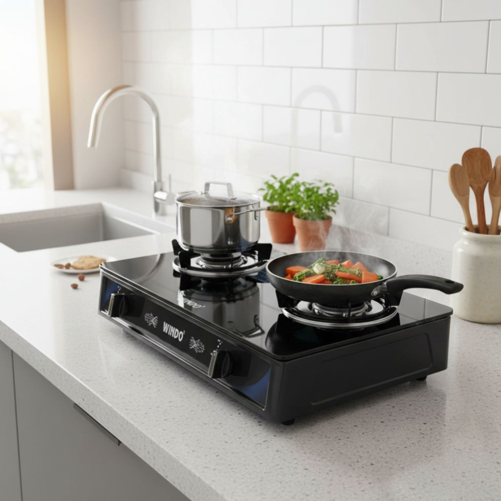 Bếp gas đôi để bàn Windo 719GL - Hàng chính hãng