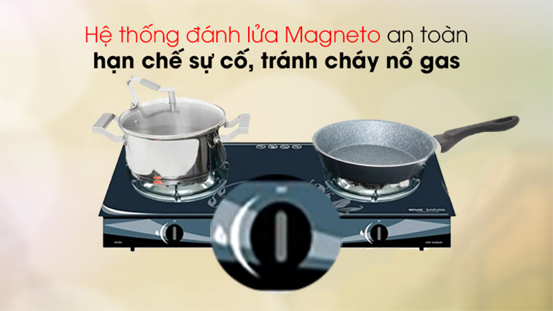 Bếp gas đôi dương Kiwa KW-692G - Hàng chính hãng
