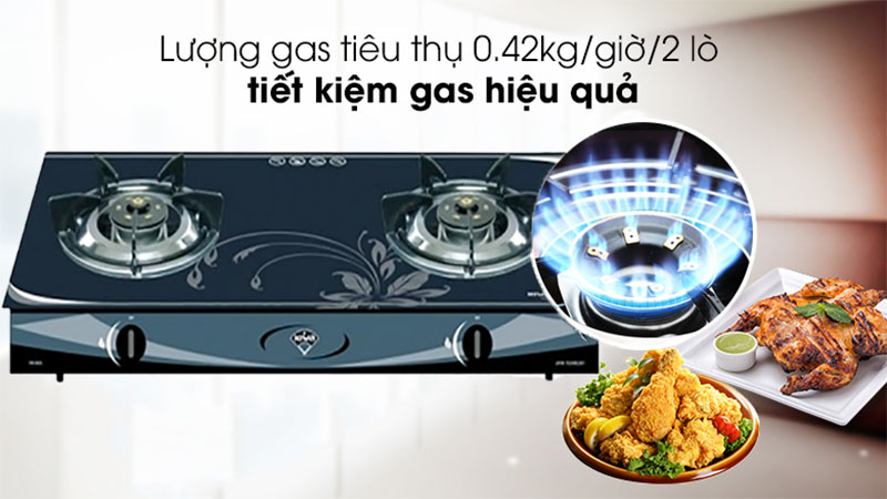 Bếp gas đôi dương Kiwa KW-692G - Hàng chính hãng