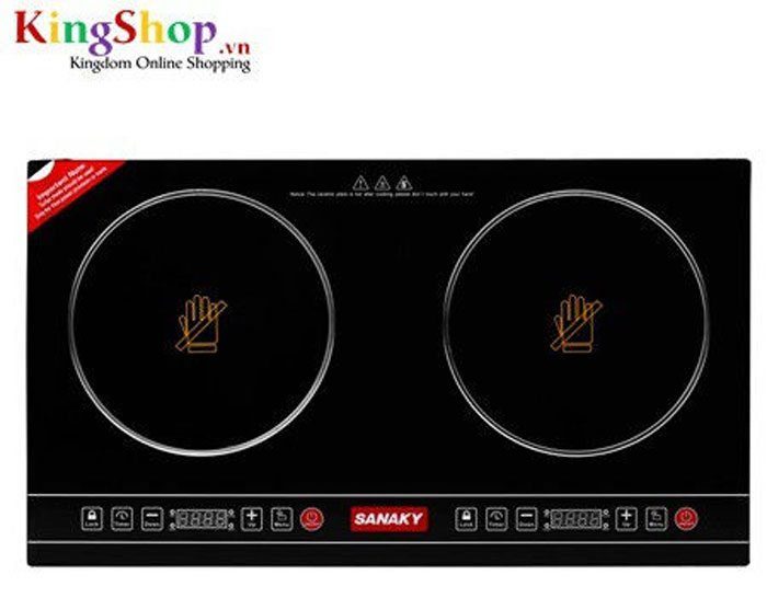 Bếp đôi hồng ngoại Sanaky AT-202HGW - Hàng chính hãng