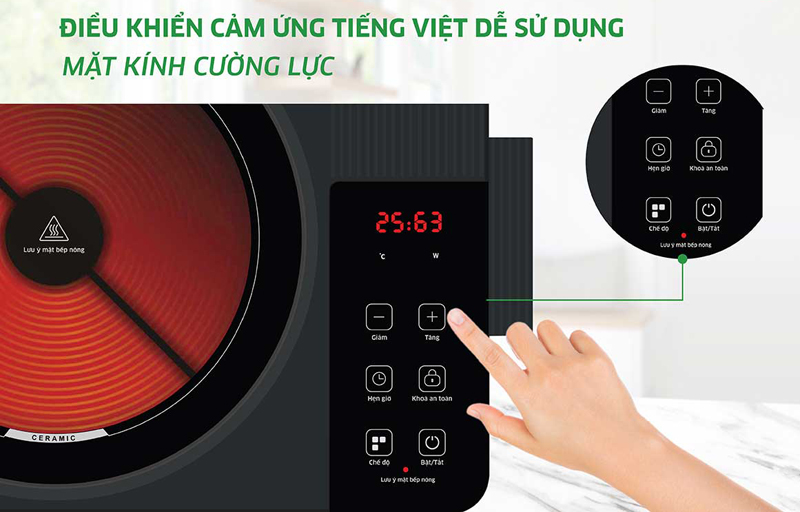 Bếp hồng ngoại đơn Kangaroo KG20IFT2  - Hàng chính hãng