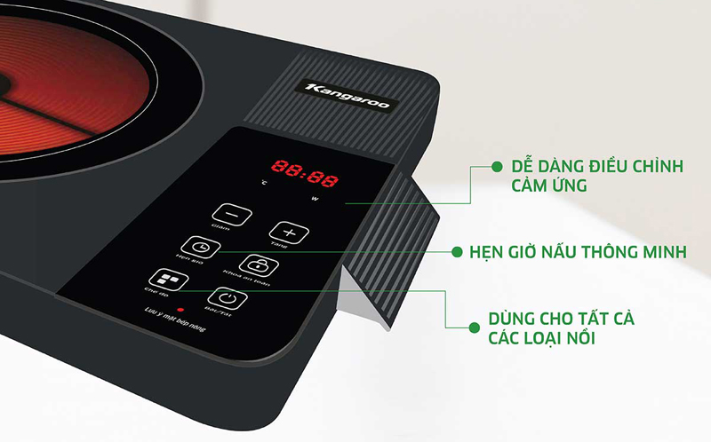 Bếp hồng ngoại đơn Kangaroo KG20IFT2  - Hàng chính hãng