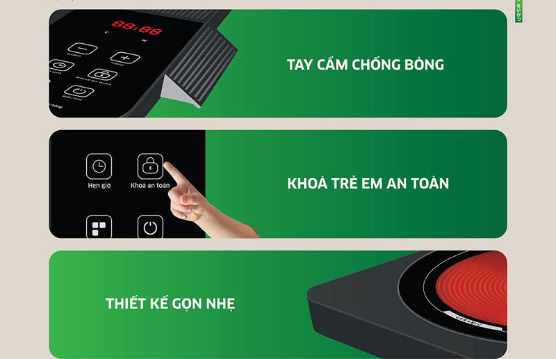 Bếp hồng ngoại đơn Kangaroo KG20IFT2  - Hàng chính hãng