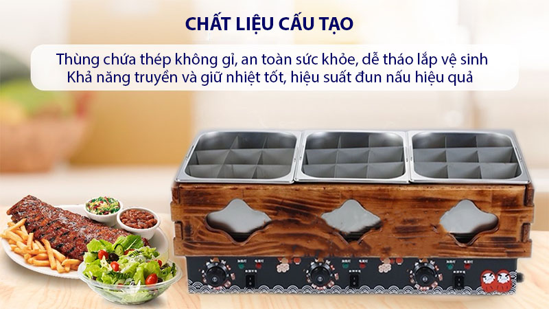 Bếp lẩu điện 27 ngăn Kanto HS-G3T - Hàng chính hãng