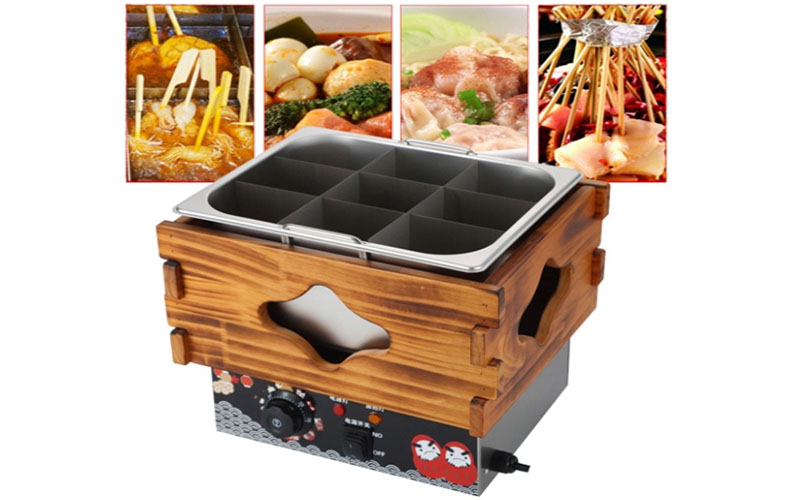 Bếp lẩu điện đơn 9 ngăn Kanto HS-G1T - Hàng chính hãng