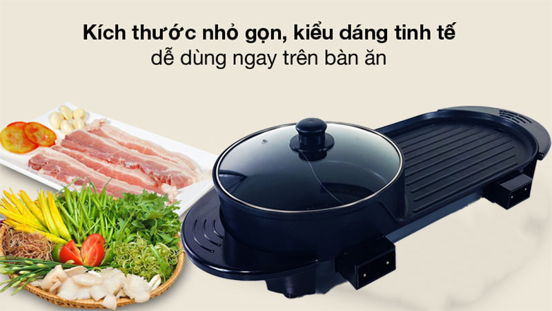 Bếp lẩu nướng đa năng Matika MTK-6929 - Hàng chính hãng