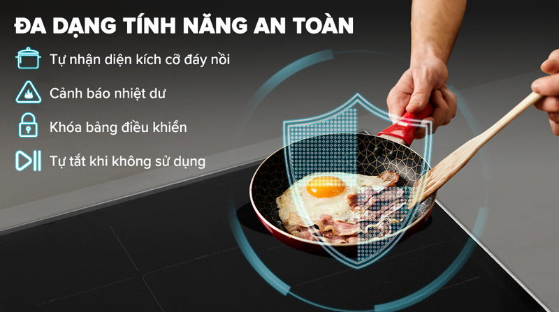 Bếp từ 3 vùng nấu lắp âm Bosch PXJ675DC1E - Hàng chính hãng