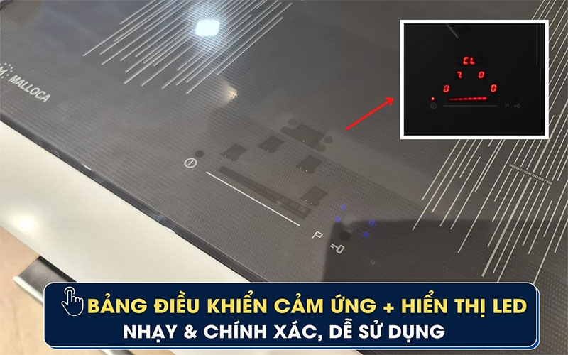 Bếp từ 4 vùng nấu Malloca MI-594 LINEAR - Hàng chính hãng