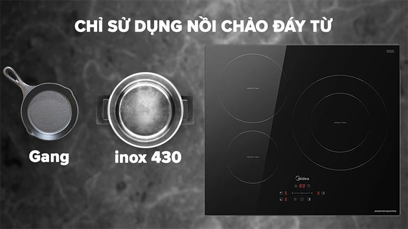 Bếp từ ba vùng nấu Midea MC-IT7423 - Hàng chính hãng