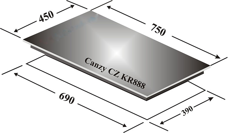 Bếp từ đôi Canzy CZ-KR888 - Hàng chính hãng