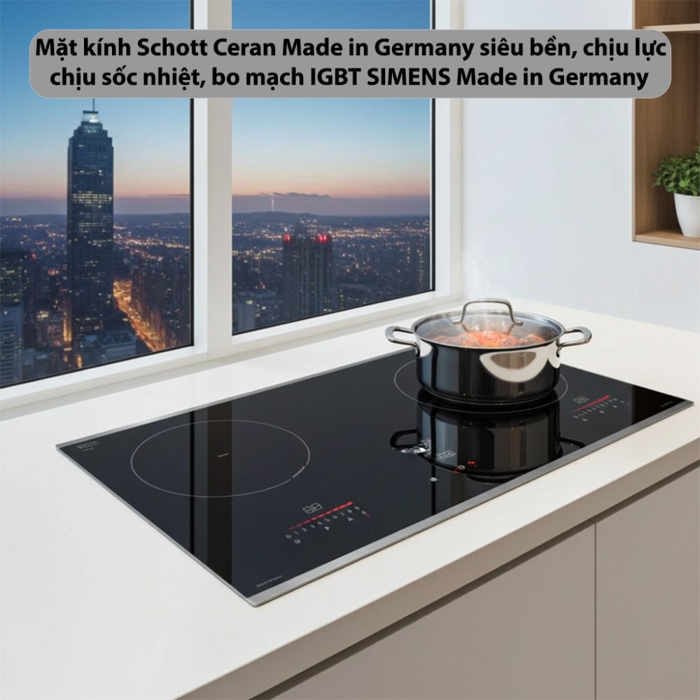 Bếp từ đ&ocirc;i Kaff KF-IH870Z Plus - H&agrave;ng ch&iacute;nh h&atilde;ng