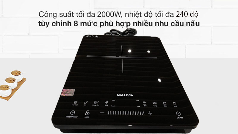 Bếp từ đơn Malloca MCT-K30 - Hàng chính hãng