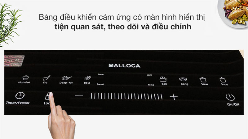 Bếp từ đơn Malloca MCT-K30 - Hàng chính hãng