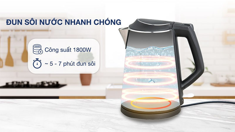 Bình đun nước siêu tốc Elmich KEE-1785 - Hàng chính hãng