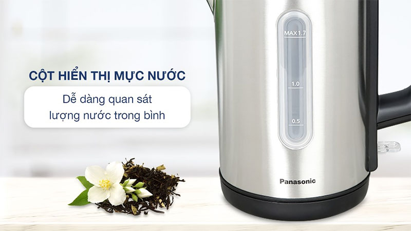 Bình đun nước siêu tốc Panasonic NC-K301SRA - Hàng chính hãng