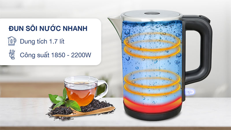 Bình đun nước siêu tốc Panasonic NC-K301SRA - Hàng chính hãng