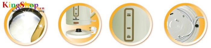 Bình đun siêu tốc Bluestone KTB-3325 - Dung tích 1.7L  - Hàng chính hãng