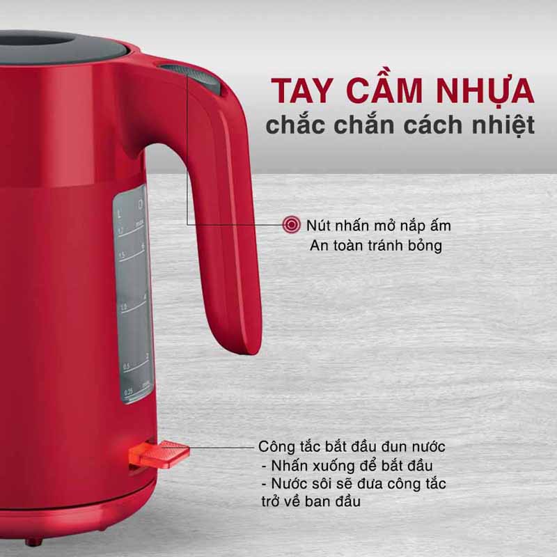 Bình đun siêu tốc Bosch TWK2M164 - Hàng chính hãng