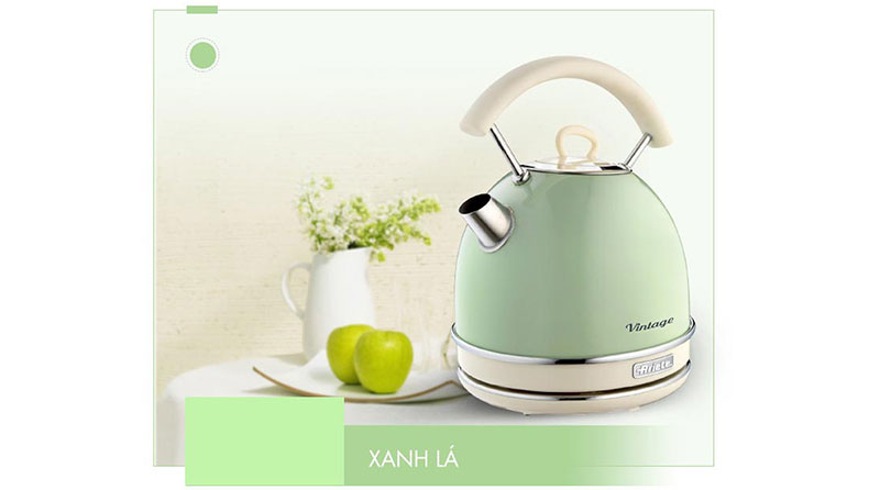 Bình đun siêu tốc tròn 1,7 lít Ariete MOD.2877/04 - Hàng chính hãng