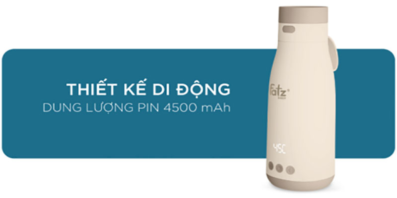 Bình đun và hâm nước pha sữa cầm tay Smart 3 Fatzbaby FB3621FD - Hàng chính hãng