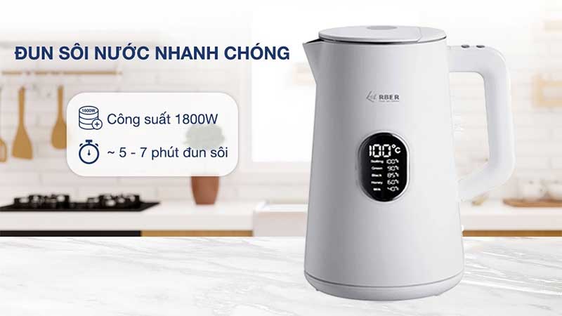 Bình siêu tốc Arber AST1.5A - Hàng chính hãng
