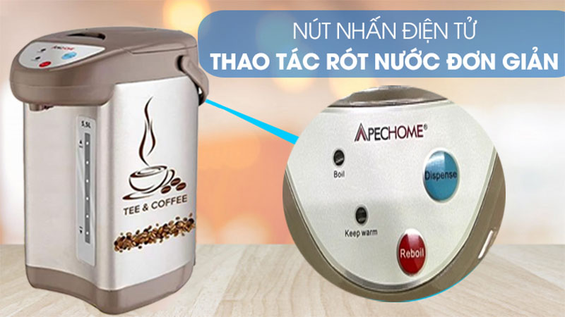 Bình thủy điện Apechome APH-TP203 - Hàng chính hãng