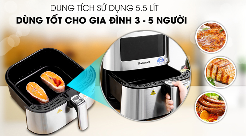 Nồi chiên không dầu Bluestone AFB-5878 - Hàng chính hãng